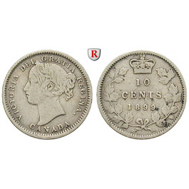 Kanada, Victoria, 10 Cents 1899, ss