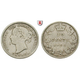 Kanada, Victoria, 10 Cents 1900, ss