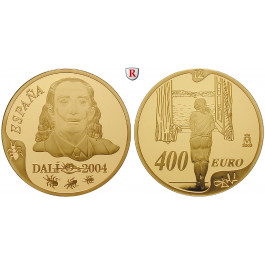 Spanien, Juan Carlos I., 400 Euro 2004, 26,97 g fein, PP