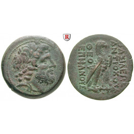 Syrien, Königreich der Seleukiden, Antiochos IV., Bronze 169-168 v.Chr., vz