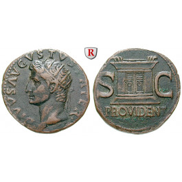 Römische Kaiserzeit, Augustus, As 22-30 (unter Tiberius), ss+