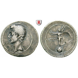 Römische Kaiserzeit, Augustus, Denar 32-29 v.Chr., ss+