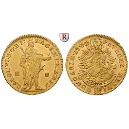 Römisch Deutsches Reich, Karl VI., Dukat 1740, vz-st