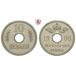 Nebengebiete, Deutsch-Ostafrika, 10 Heller 1908, PP, J. 719 Anm.