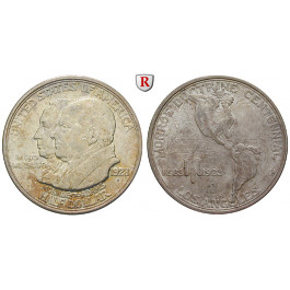 USA, 1/2 Dollar 1923, 11,25 g fein, ss