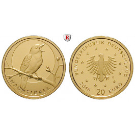 Bundesrepublik Deutschland, 20 Euro 2016, nach unserer Wahl, D-J, 3,89 g fein, st