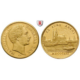 Bayern, Königreich, Maximilian II., Dukat 1856, vz+