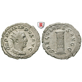 Römische Kaiserzeit, Philippus I., Antoninian 248, vz-st