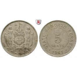 Britisch-Nordborneo, 5 Cents 1941, vz