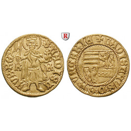 Ungarn, Ladislaus V., Goldgulden o.J., ss-vz