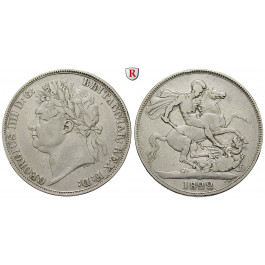 Grossbritannien, George IV., Crown 1822, ss