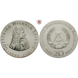 DDR, 20 Mark 1966, Leibniz, vz, J. 1518