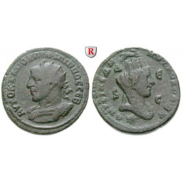 Römische Provinzialprägungen, Seleukis und Pieria, Antiocheia am Orontes, Philippus I., Bronze, ss
