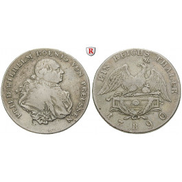 Brandenburg-Preussen, Königreich Preussen, Friedrich Wilhelm II., Reichstaler 1790, ss