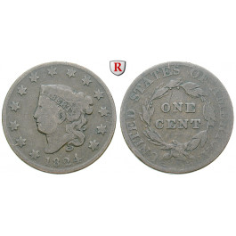 USA, Cent 1824, ss