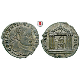 Römische Kaiserzeit, Constantinus I., Caesar, Follis 307, vz/vz-st