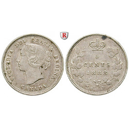 Kanada, Victoria, 5 Cents 1888, ss-vz