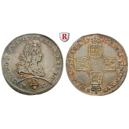 Braunschweig, Braunschweig-Calenberg-Hannover, Georg I. Ludwig, 1/8 Taler 1726, ss-vz