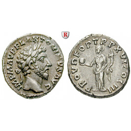 Römische Kaiserzeit, Marcus Aurelius, Denar 161-162, ss-vz