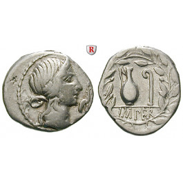 Römische Republik, Q. Caecilius Metellus, Denar 81 v.Chr., ss