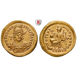 Römische Kaiserzeit, Theodosius II., Solidus 430-440, vz-st