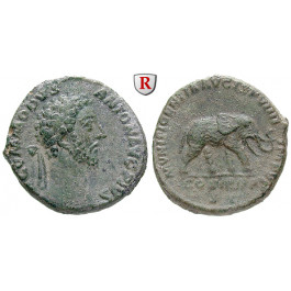Römische Kaiserzeit, Commodus, As 184, ss-vz