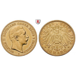 Deutsches Kaiserreich, Preussen, Wilhelm II., 10 Mark 1893, A, ss+, J. 251