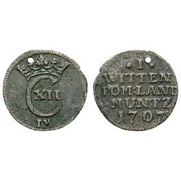 Pommern, Pommern unter schwedischer Herrschaft, Karl XII., Witten 1704, ss+