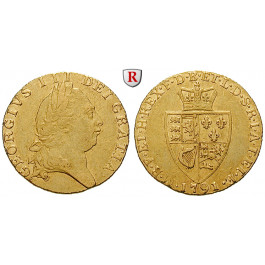 Grossbritannien, George III., Guinea 1791, 7,66 g fein, ss+