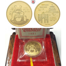 China, Volksrepublik, 1/2 Panda 1991, PP