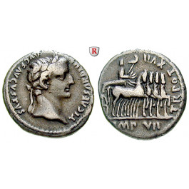 Römische Kaiserzeit, Tiberius, Denar 15-17, ss