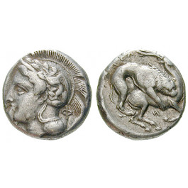 Italien-Lukanien, Velia, Didrachme 440-400 v.Chr., ss/ss+