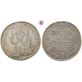 Grossbritannien, George II., Halfcrown 1745, ss-vz/vz+