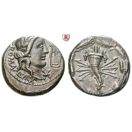 Römische Republik, Q. Fabius Maximus, Denar 82-80 v.Chr., vz