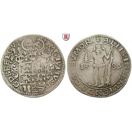 Braunschweig, Braunschweig-Wolfenbüttel, Julius, 1/2 Taler 1587, ss