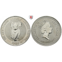 Australien, Elizabeth II., 100 Dollars 1988, 31,1 g fein, bfr.