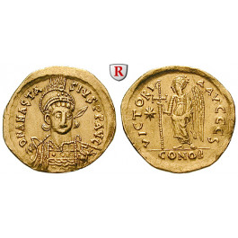 Byzanz, Anastasius I., Solidus 491-498, ss-vz