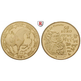 Frankreich, V. Republik, 50 Euro 2014, 7,78 g fein, PP