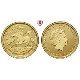 Australien, Elizabeth II., 5 Dollars 2014, 1,55 g fein, st