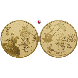 Frankreich, V. Republik, 50 Euro 2007, 31,07 g fein, PP