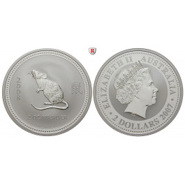 Australien, Elizabeth II., 2 Dollars 2007, 62,16 g fein, st