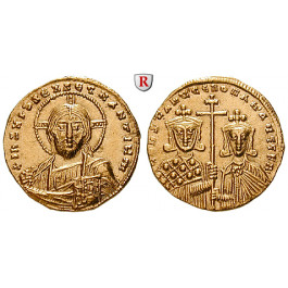 Byzanz, Constantinus VII. und Romanus II., Solidus 950-955, vz-st
