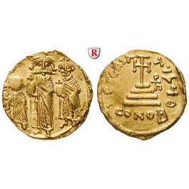 Byzanz, Heraclius, Heraclius Constantinus und Heraclonas, Solidus 638-641, vz