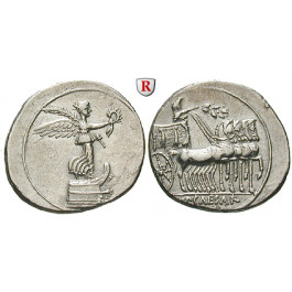 Römische Kaiserzeit, Augustus, Denar 29-27 v.Chr., f.vz
