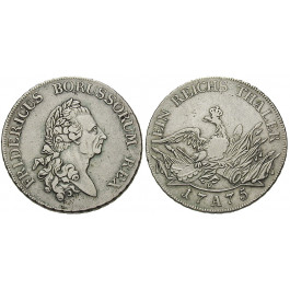 Brandenburg-Preussen, Königreich Preussen, Friedrich II., Reichstaler 1775, ss