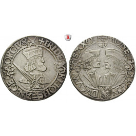 Sachsen, Gemeinschaftliche Prägungen, Friedrich III., Johann, Georg, Taler o.J., ss+