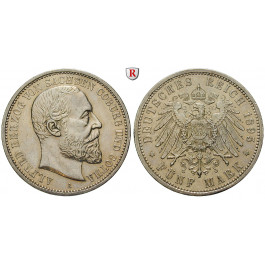 Deutsches Kaiserreich, Sachsen-Coburg-Gotha, Alfred, 5 Mark 1895, A, vz, J. 146