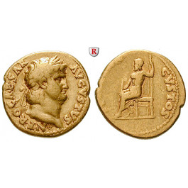 Römische Kaiserzeit, Nero, Aureus 66-67, ss+/ss