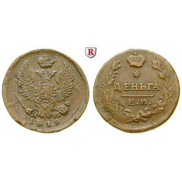 Russland, Alexander I., Denga 1819, ss+