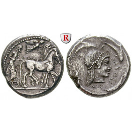 Sizilien, Syrakus, Hieron I., Tetradrachme 478-475 v.Chr., ss-vz